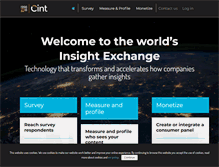 Tablet Screenshot of cint.com